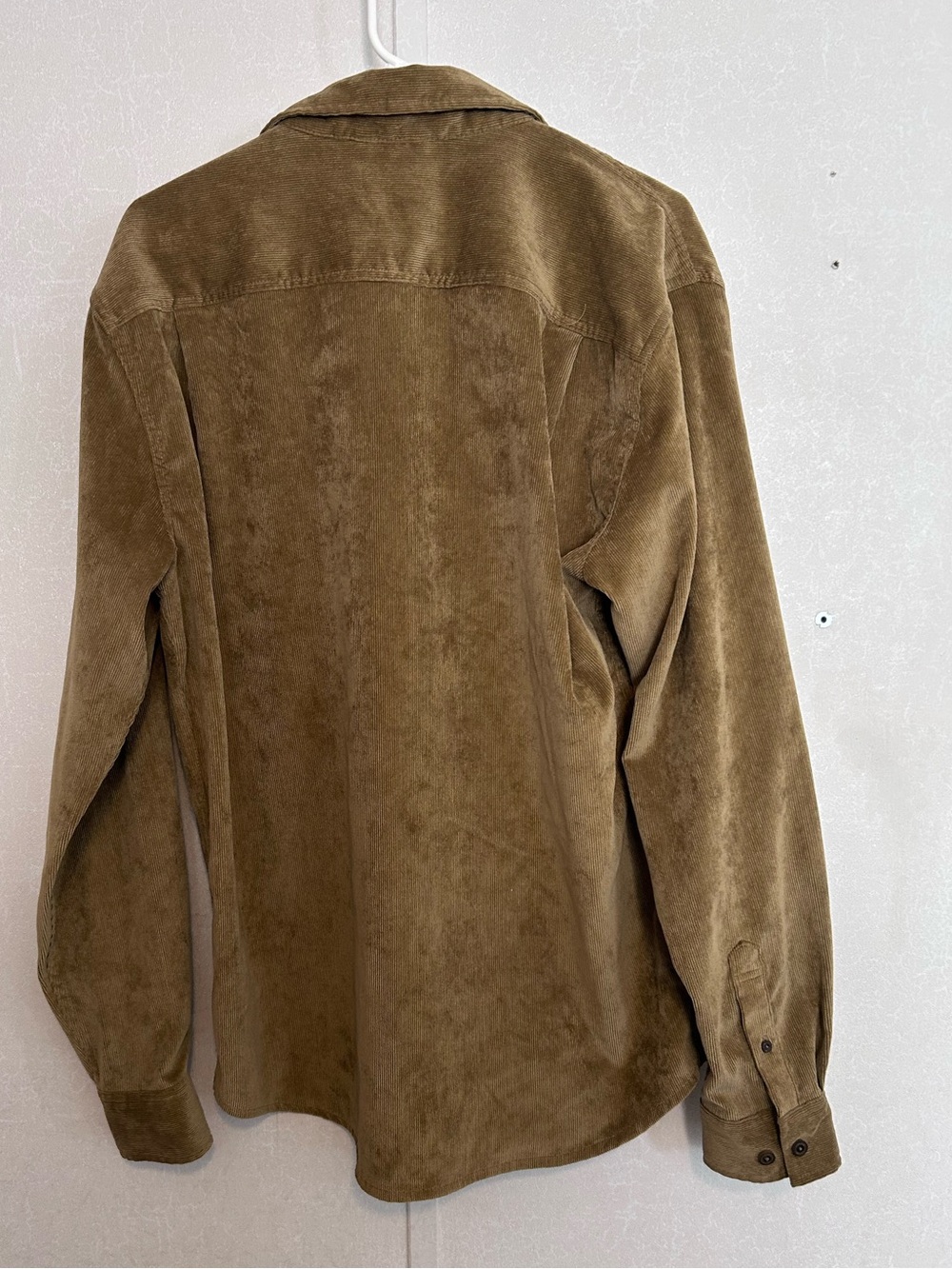 Weatherproof Vintage-|Inspired Olive Corduroy Button-Down Shirt | Size Large - Picture 5 of 5